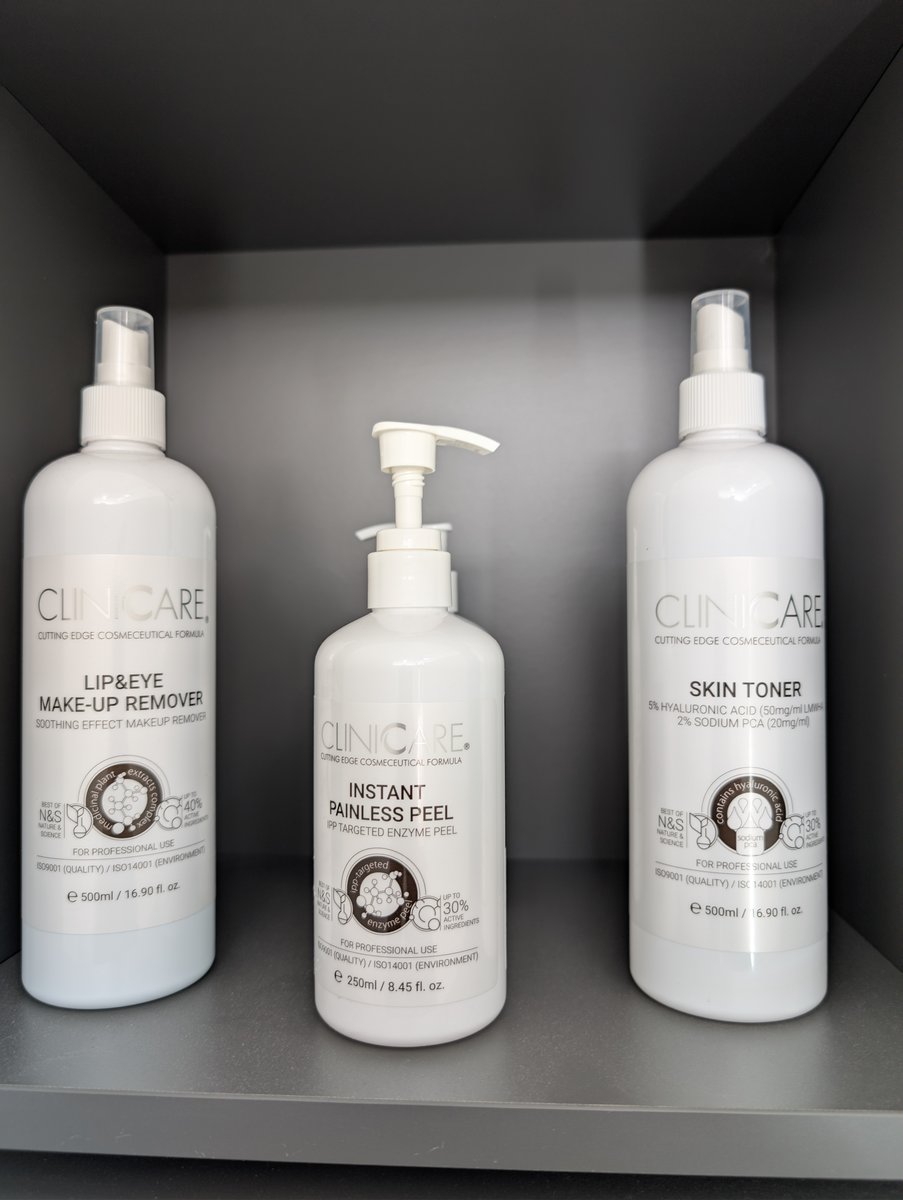 CLINICCARE skin peel products used at Aesthete Beauty Dundee