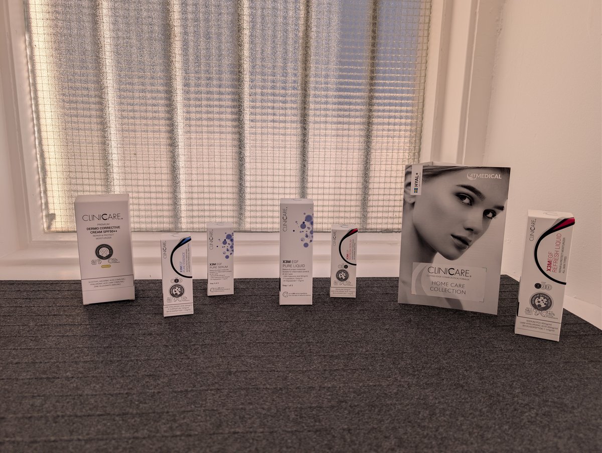Professional skincare products displayed at Aesthete Beauty Dundee
