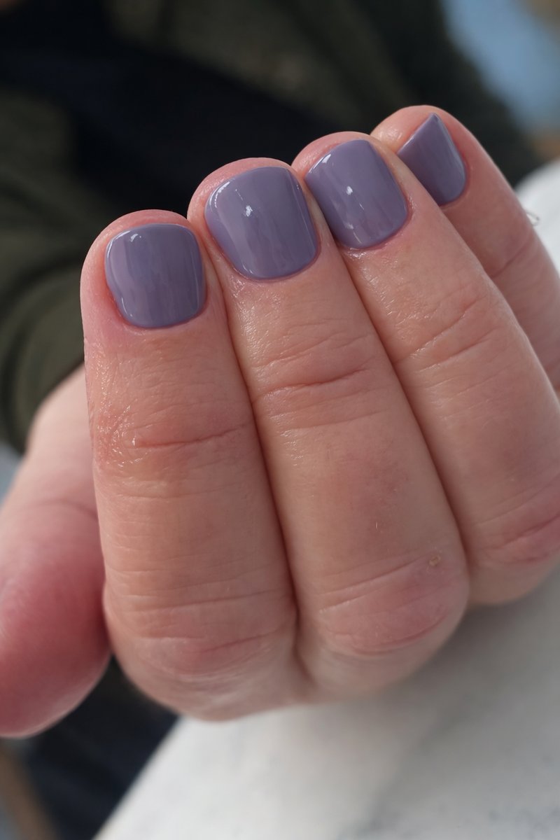 Gel polish nails with glossy finish at Aesthete Beauty Dundee