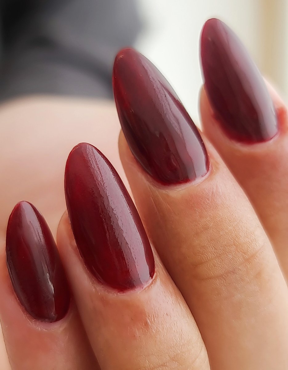 Nail extensions almond shape at Aesthete Beauty Dundee